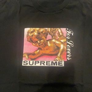 Supreme Lovers Tee T-Shirt Baby Angel BLACK Fall Winter 2020 FW20 Size L